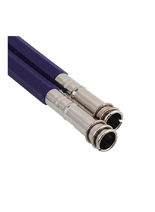 RDEXP 5-Piece Adjustable Dual Head Pencil Extender Blue/Silver  - Image 2