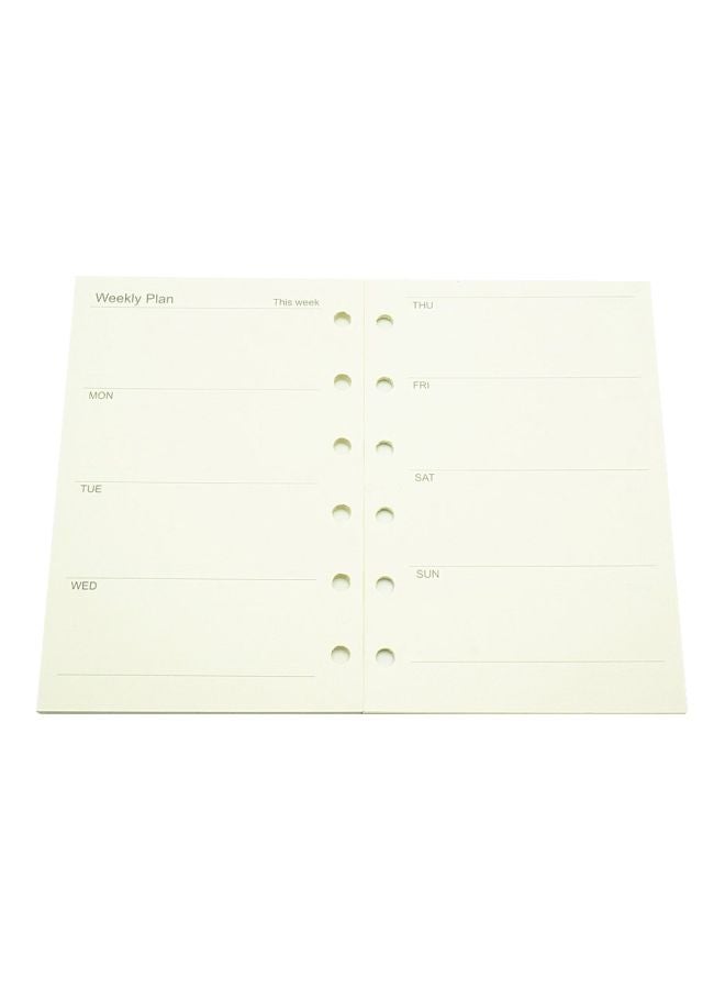 Harphia A7 Monthly Planner Refill White/Black - Image 1