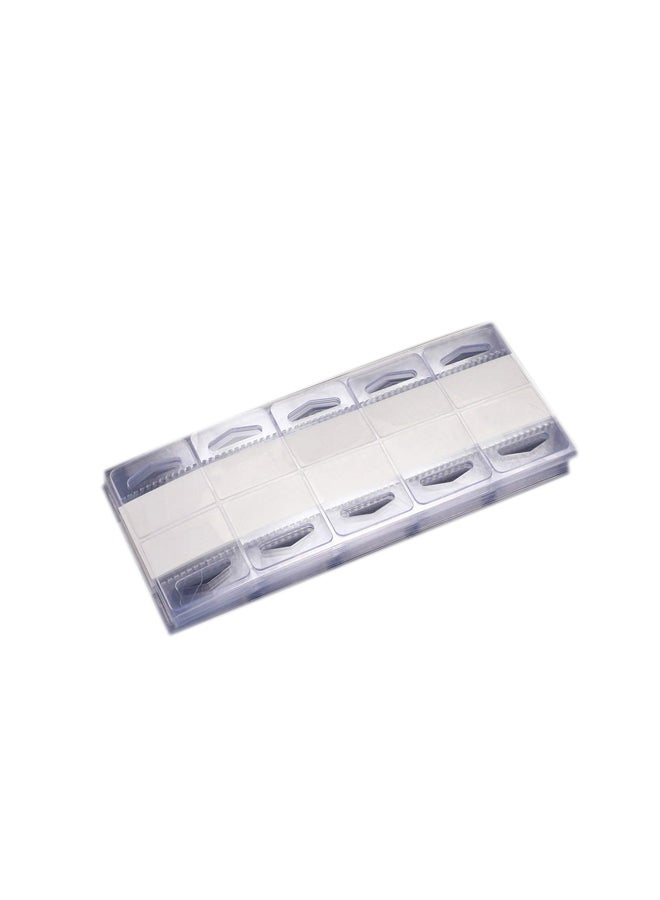 تيكيونايت مجموعة من 300 علامة تبويب معلقة للعرض مزودة بفتحة شفاف - Image 1