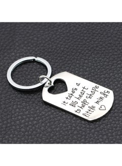 lauhonmin It Takes A Big Heart To Help Shape Little Minds Teacher Pendant Keychain  - Image 3
