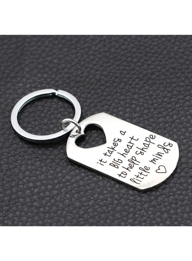 lauhonmin - It Takes A Big Heart To Help Shape Little Minds Teacher Pendant Keychain - Image 1