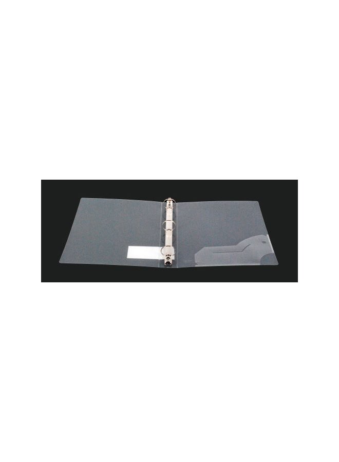Filexec 2-Piece 3 Ring Round Ring Binder Clear  - Image 3