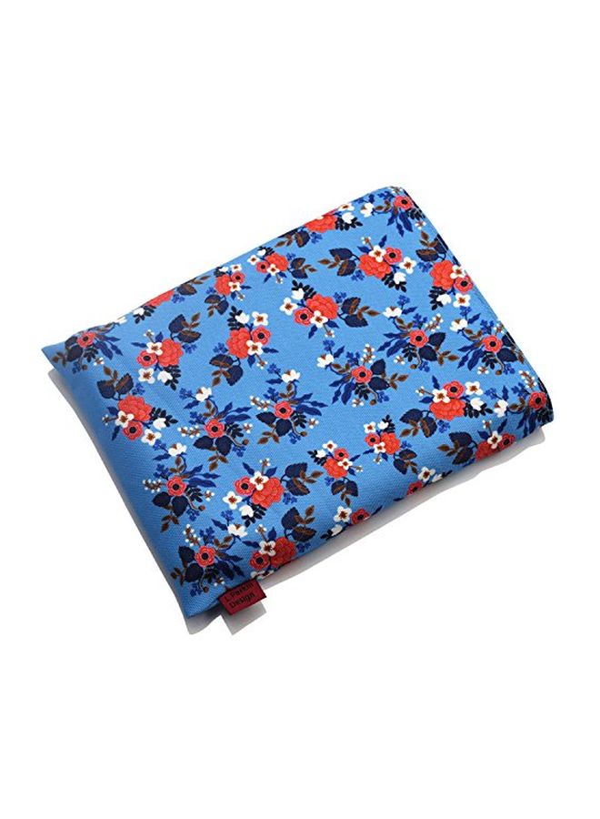 إل باركين غلاف بطباعة أزهار لدفتر التخطيط أزرق/أبيض/أحمر - Image 2