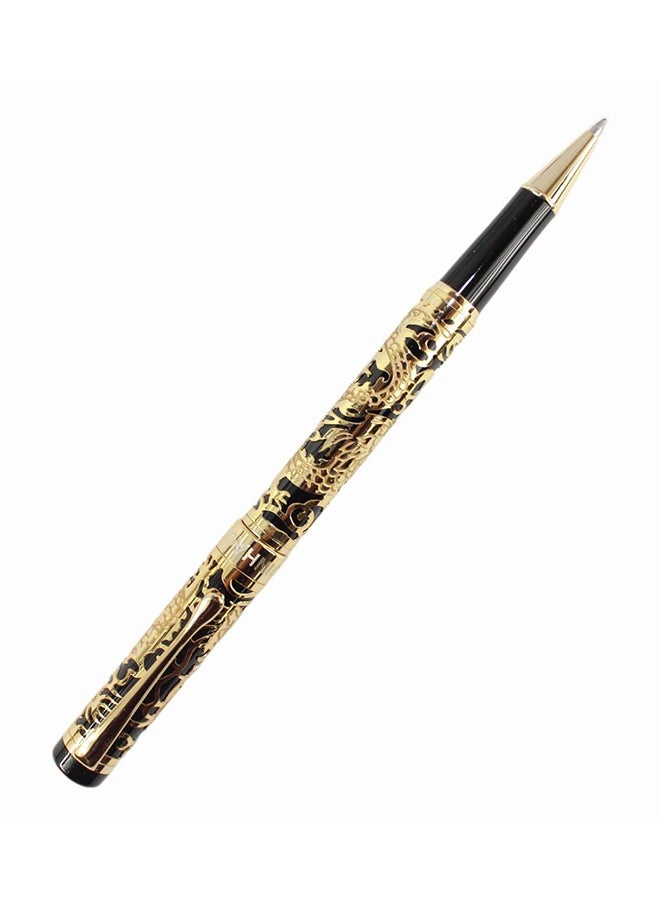 Gullor Golden Dragon Carved Roller Ball Pen - Image 1