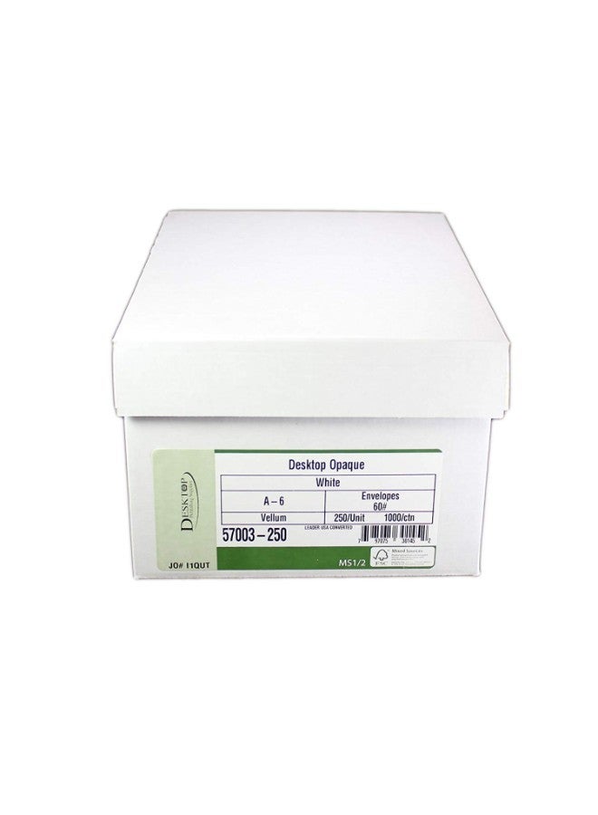 S Superfine Printing 250-Piece A6 Size Greeting Card Envelope White - Image 2