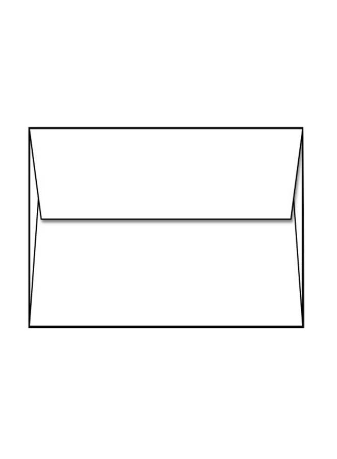 S Superfine Printing 250-Piece A6 Size Greeting Card Envelope White - Image 1