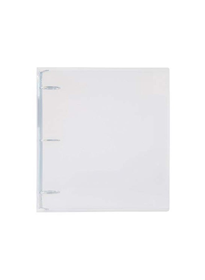 Filexec 2-Piece 3 Ring Round Ring Binder Clear  - Image 1