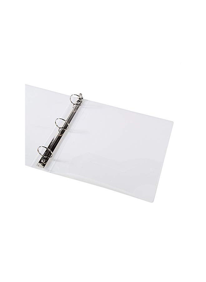 Filexec 2-Piece 3 Ring Round Ring Binder Clear  - Image 2