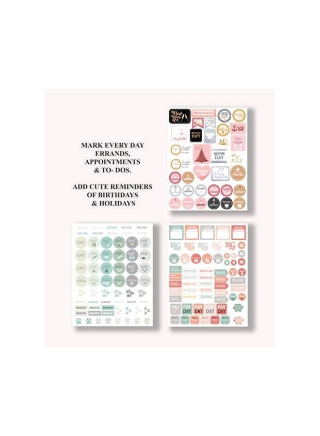 لامير مجموعة ملصقات مفكرة مكونة من 20 قطعة متعدد الألوان - Image 4