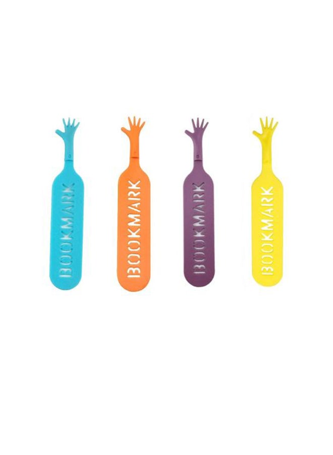 يوتون فواصل بنمط طلب المساعدة المضحك من 4 قطع أرجواني/ أصفر/ وردي - Image 1