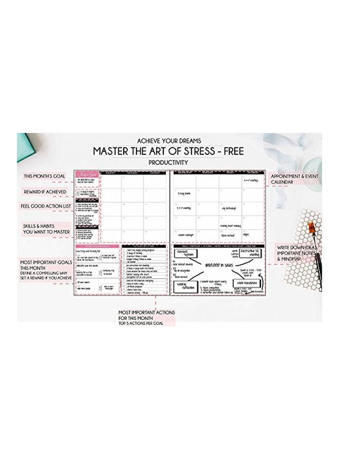 Freedom Mastery - A5 Deluxe Law Of Attraction Life Planner Rose Gold - Image 1