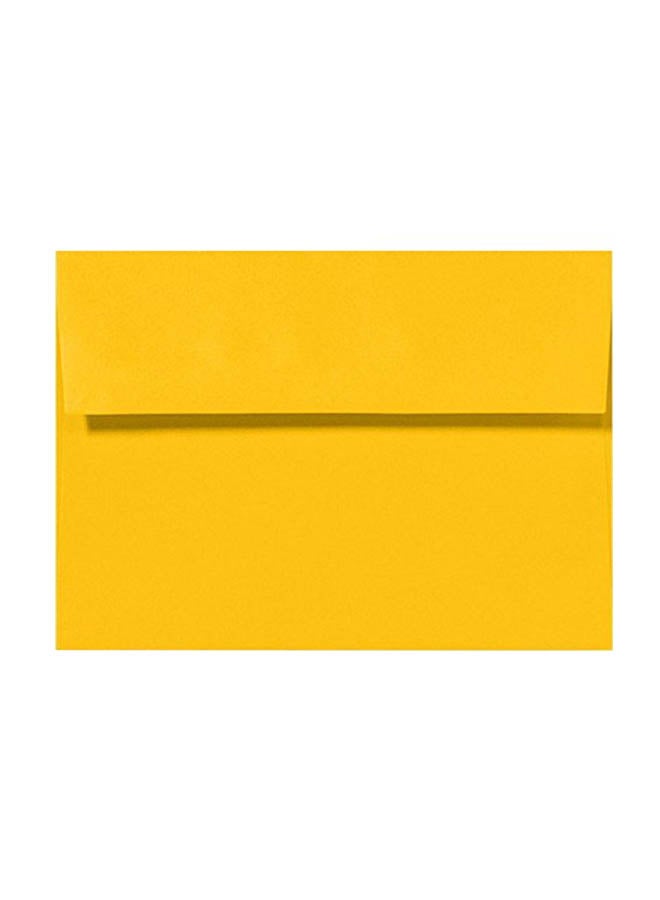 LUXPaper 50-Piece A6 Size Greeting Card Envelope Yellow 
