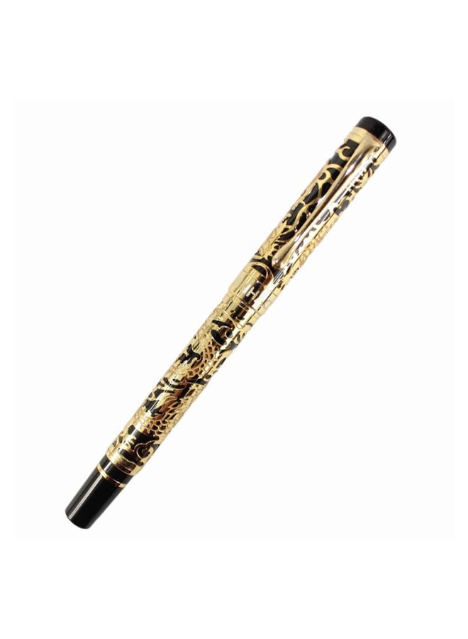 Gullor Golden Dragon Carved Roller Ball Pen - Image 2