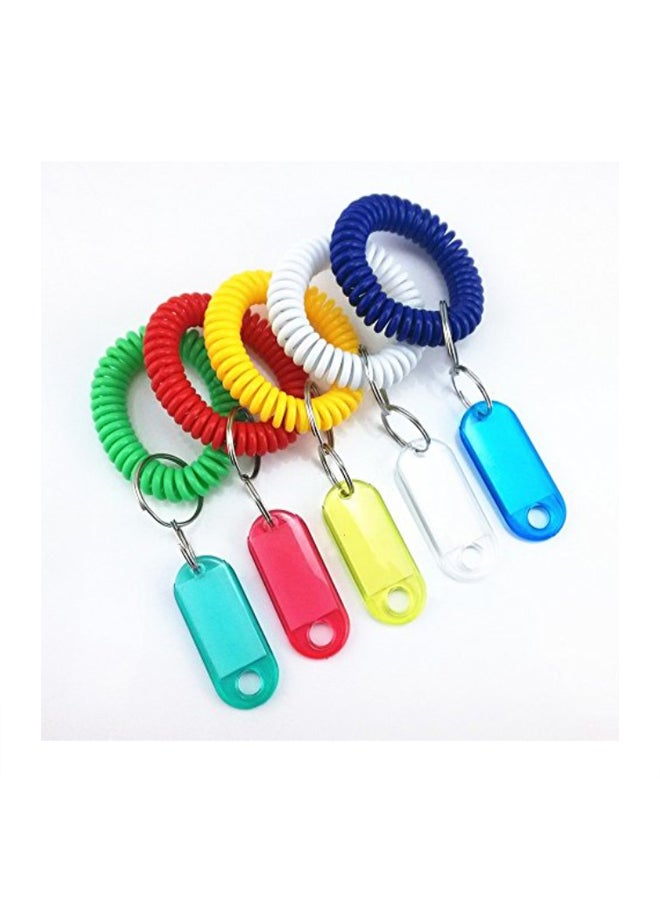 يوتون مجموعة أساور معصم حلزونية بحلقة مفاتيح مكونة من 5 قطع - Image 2