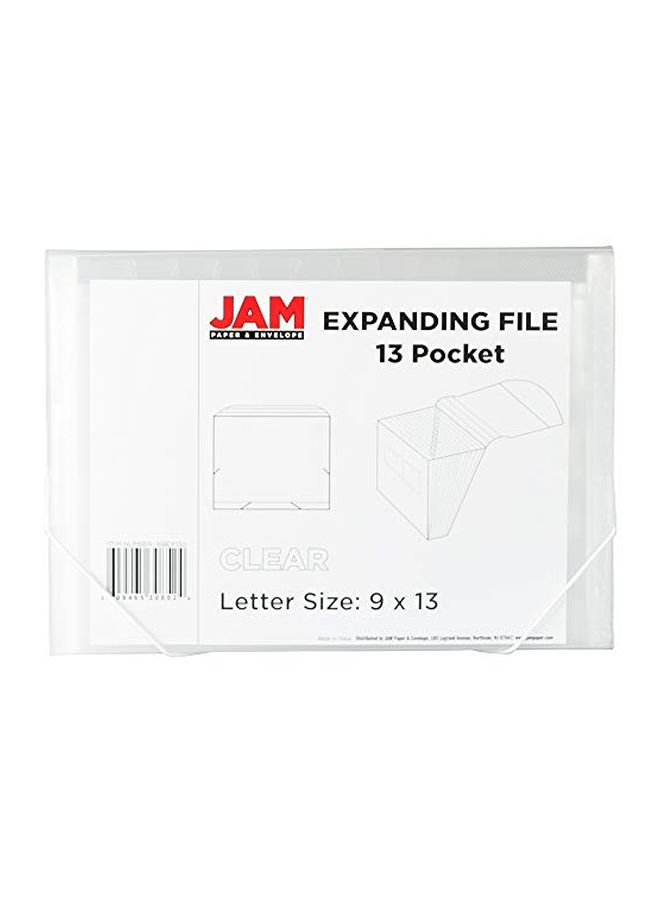 JAM Paper Expandable File Folder Clear  - Image 3