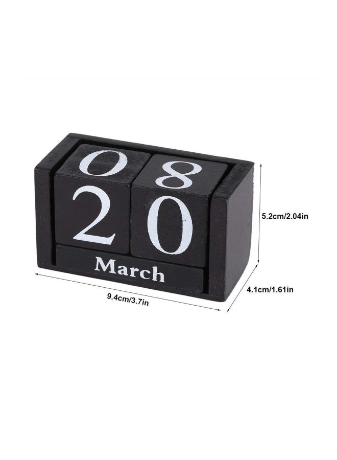 LANGUGU Daily Perpetual Desktop Calendar Blue/White - Image 3