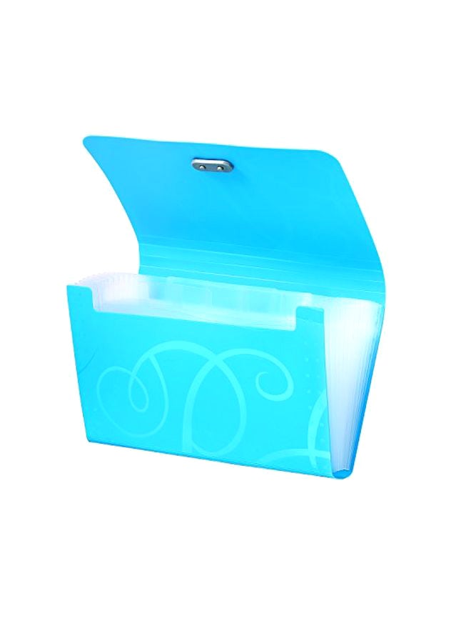 Mtlee 4 Pieces A6 6.85 X 4.25 X 1.1 Inch Expanding File Folder 13 Pocket File Organizer With Labels And Bungee Closure Mini Pp Wallet Organizer For Receipts, Checks, Cards, Tax Item - Image 1