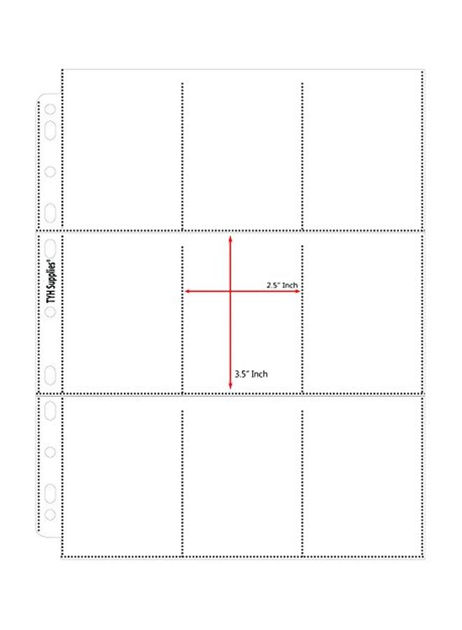 TYH Supplies 100-Piece 18-Pocket Coupon Protector Set Clear - Image 3