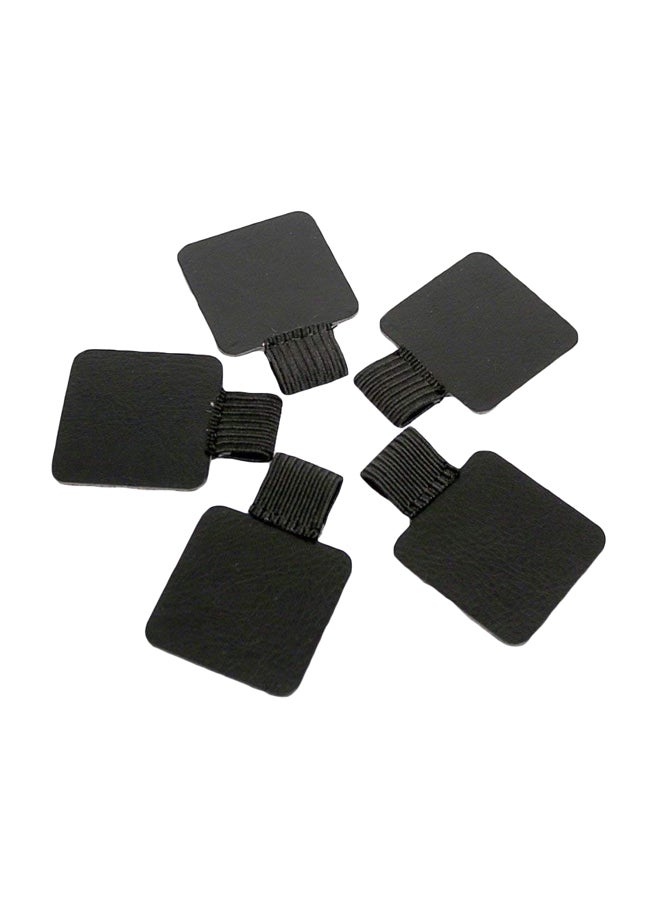 BronaGrand 5-Piece Self-Adhesive Leather Pen Holder Black  - Image 1