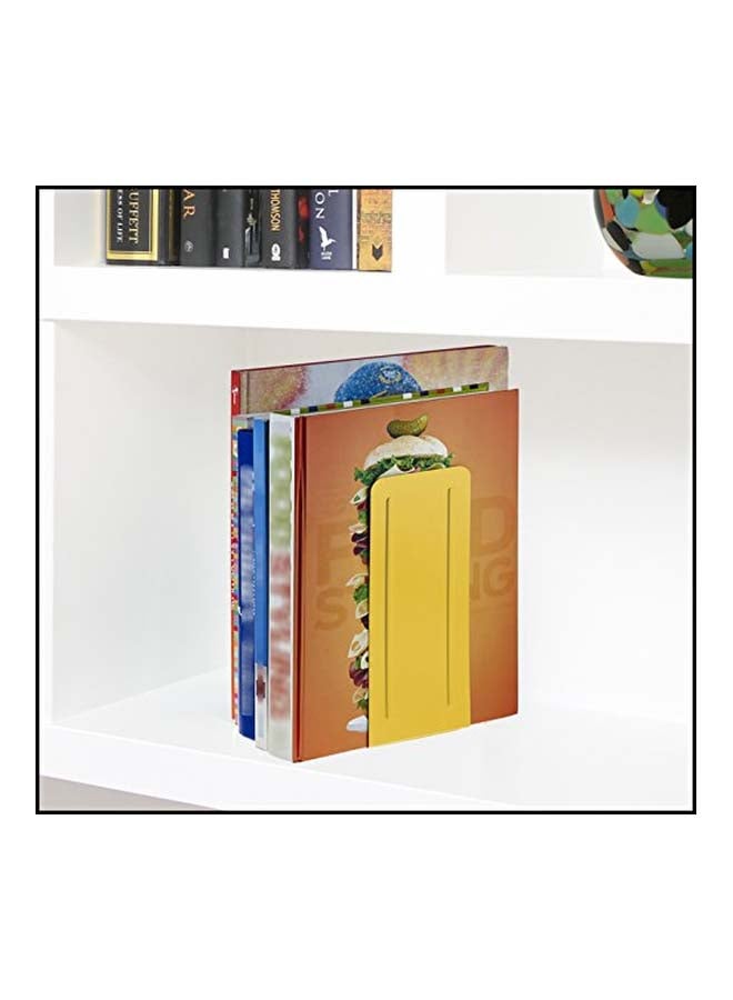 Acrimet 2-Piece Jumbo Premium Bookend Set Yellow - Image 4