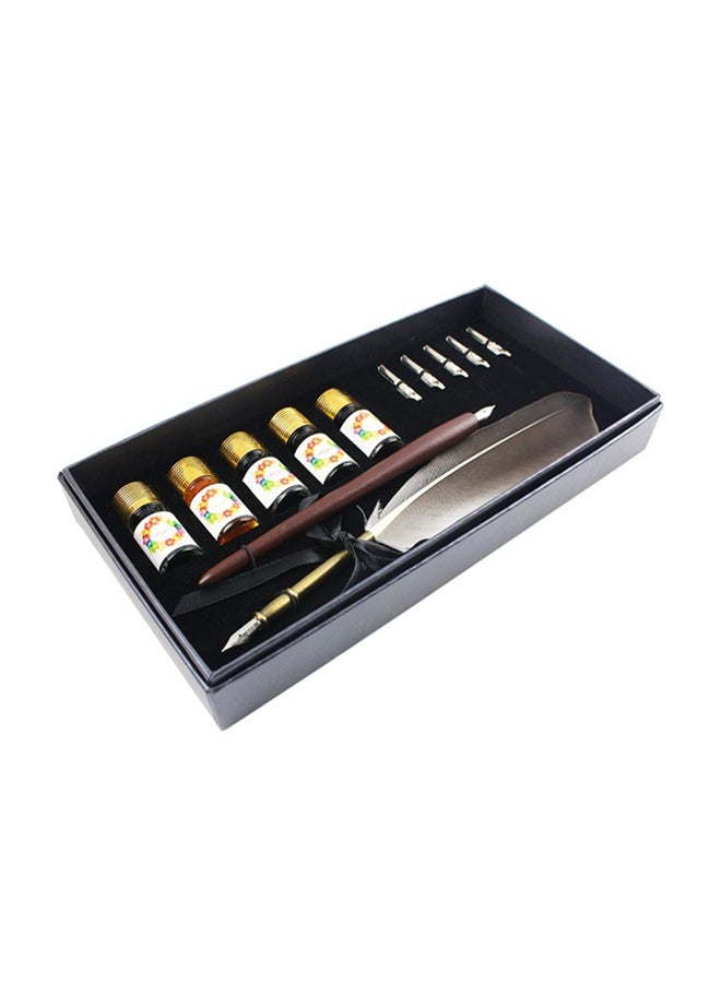 FEATTY Handcrafted Feather Calligraphy Pen Set - Image 1