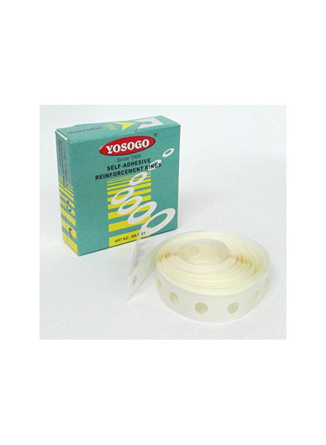 Yosogo Pack Of 6 Self Adhesive Hole Reinforcement Ring White  - Image 3