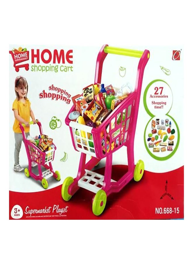 Boya Toys Supermarket Shopping Cart Playset 
