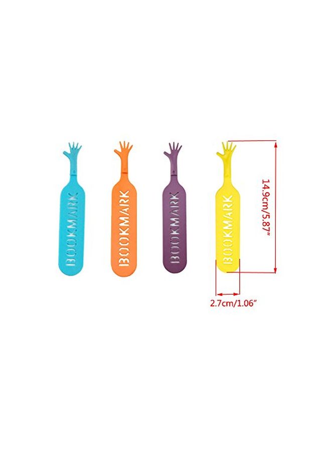 يوتون فواصل بنمط طلب المساعدة المضحك من 4 قطع أرجواني/ أصفر/ وردي - Image 4