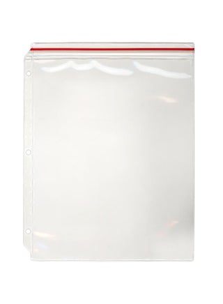 10-Piece Zipper Case For 3-Ring Binders Clear/Red - v1552568575/N21906014A_1