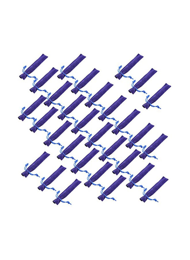 Crqes 30-Piece Single Pen Holder Pouch Blue - Image 1