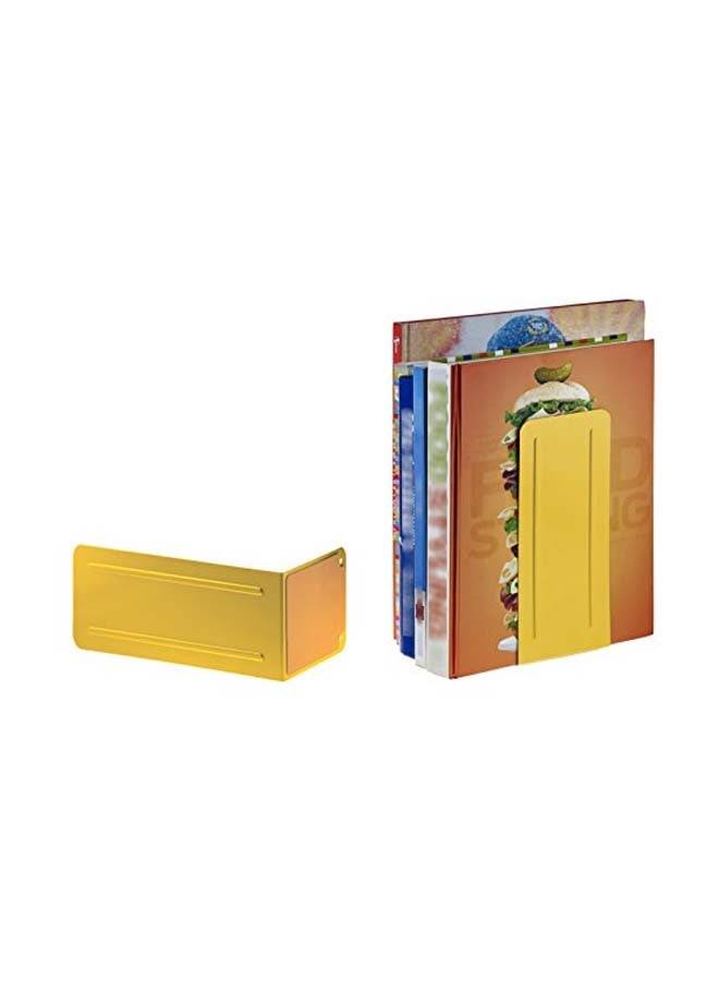 Acrimet 2-Piece Jumbo Premium Bookend Set Yellow - Image 2