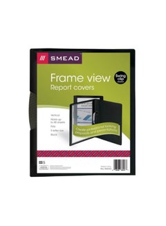 Smead 5-Piece Frame View Report Covers Black/Clear  - Image 2