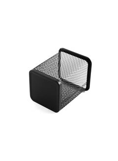Saim 2-Piece Square Mesh Desktop Pen Holder Black  - Image 2