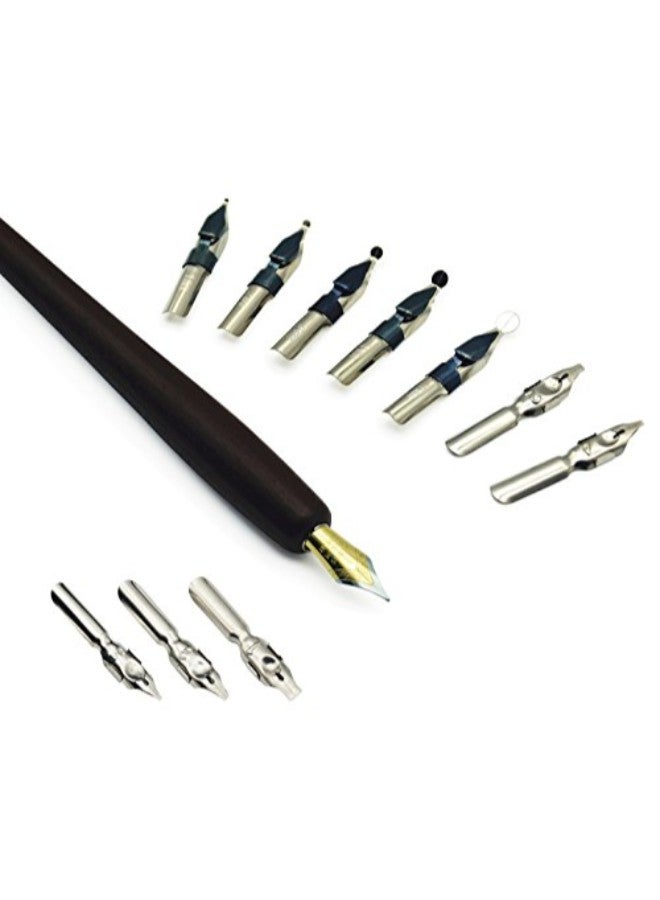 plotube Wooden Calligraphy Pen Set - Image 4