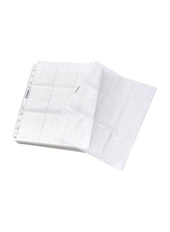 TYH Supplies 100-Piece 18-Pocket Coupon Protector Set Clear  - Image 1