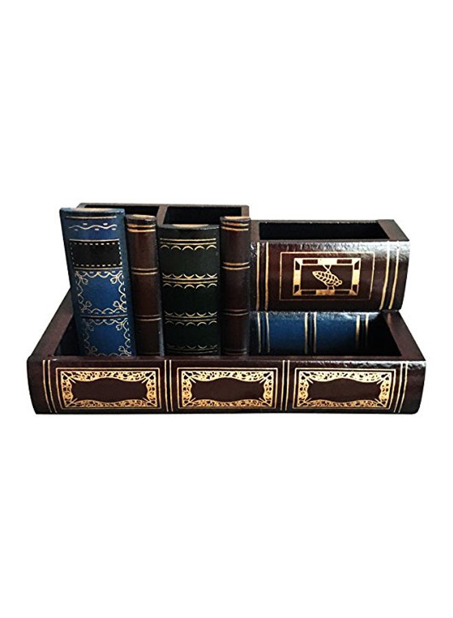 Tosnail Decorative Pencil Holder Gold/Brown/Blue/Green - Image 1