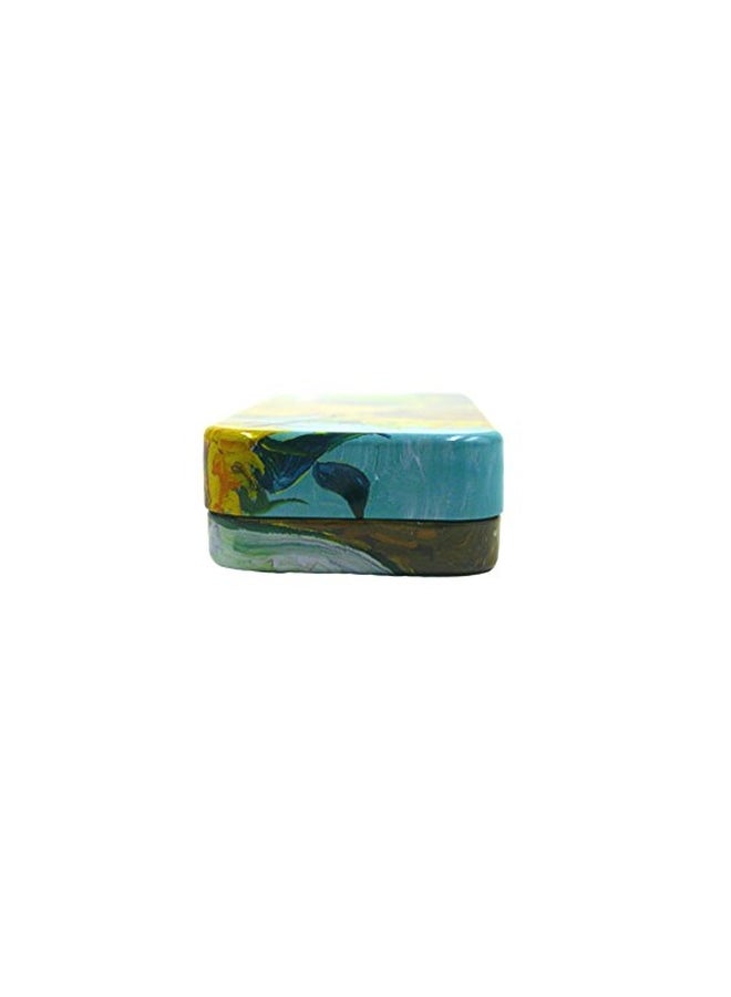 DAHO Tin Pencil Case Yellow/Green/Blue - Image 3