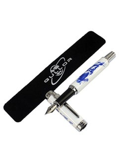 Porcelain Horse Fountain Pen With Gift Box And Ink Cartridge Blue/White - v1552568813/N21833265A_2