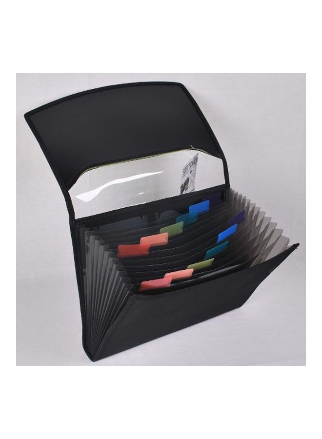 Filexec Expandable File Folder Black/Blue  - Image 2