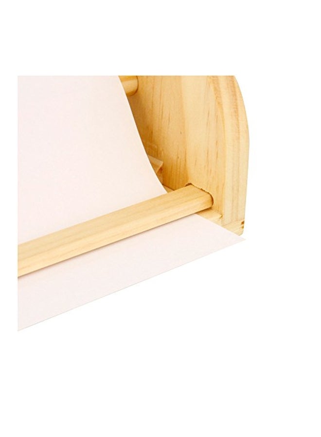 US Art Supply Wooden Tabletop Paper Holder Beige - Image 2