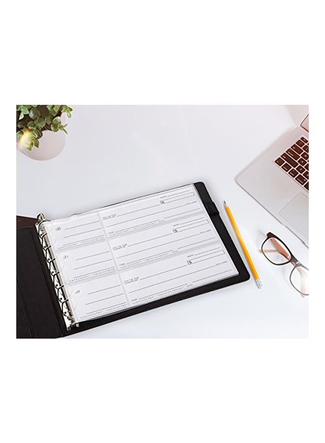 Juvale 7-Ring Business Checkbook Binder Black - Image 4