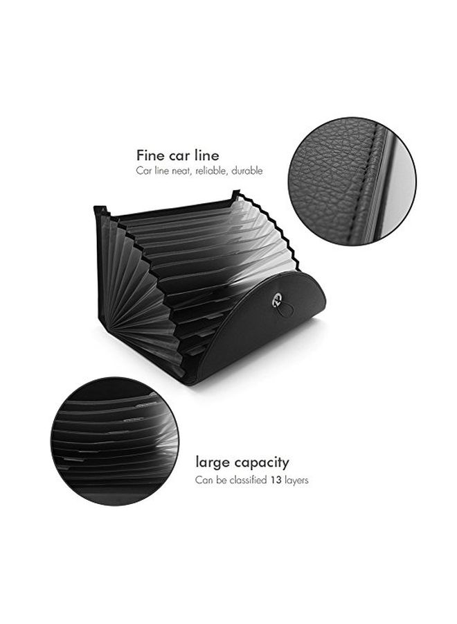 NKTM Expanding File Folder Black/Clear - Image 2