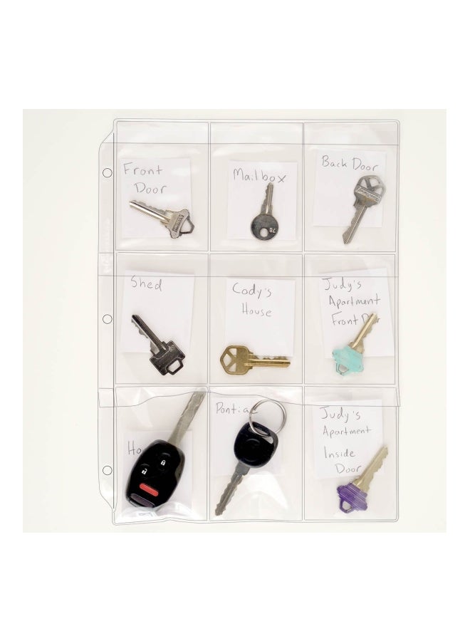 ستور سمارت 10-Piece Vinyl Binder Pages Clear 