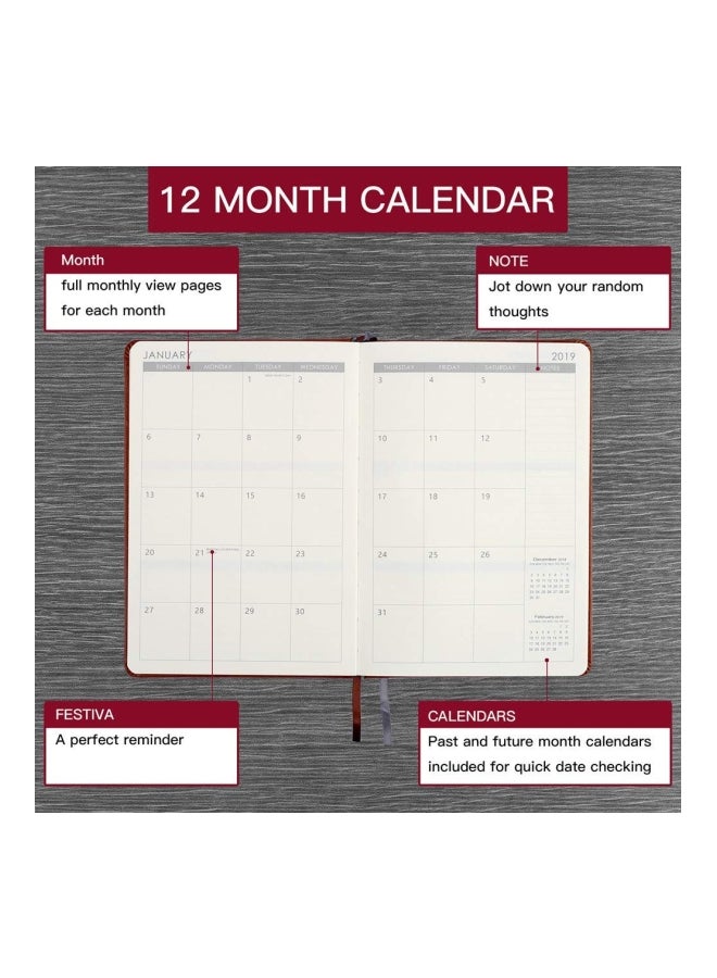 2019 Weekly And Monthly Planner Brown - v1552569069/N21907203A_2