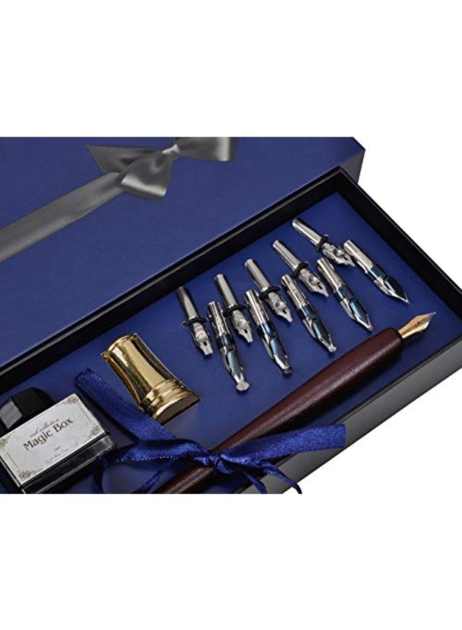 plotube Wooden Calligraphy Pen Set - Image 2