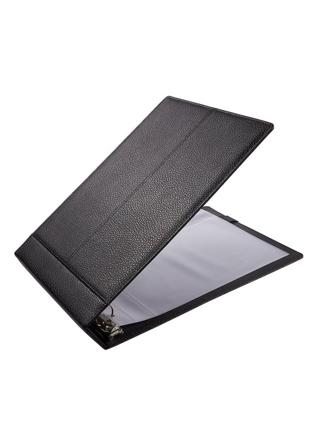 Juvale 7-Ring Business Checkbook Binder Black - Image 1