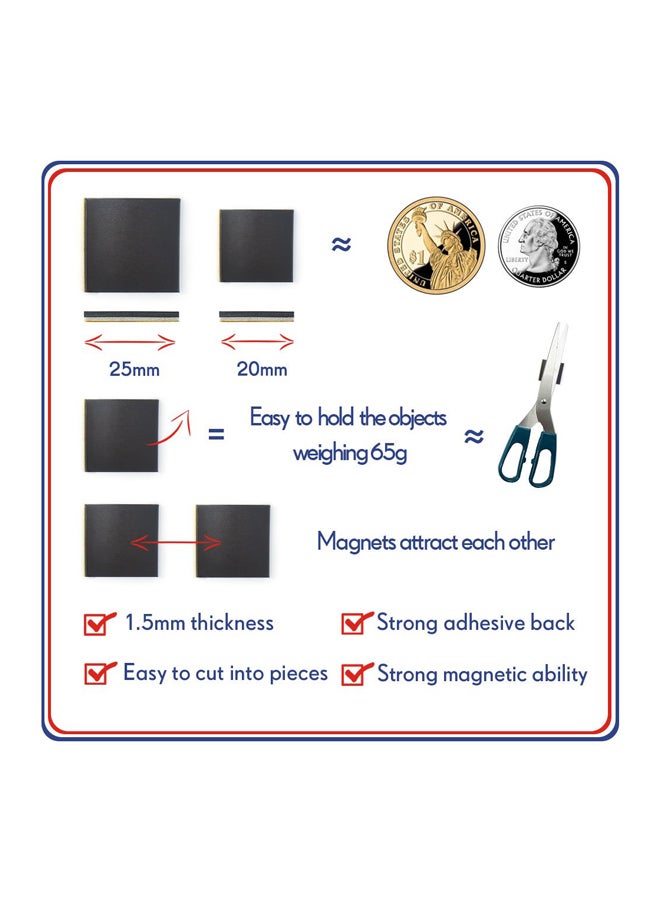 JACK CHLOE 74-Piece Magnetic Adhesive Square Set Black/Yellow - Image 3