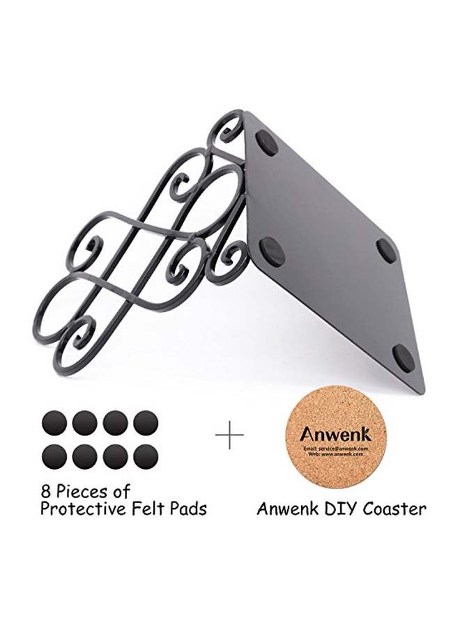 أنوينك لوحان لسند الكتب فيلت بتصميم كلاسيكي أسود - Image 2