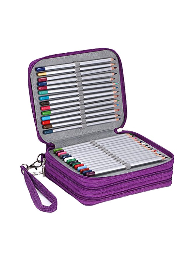BTSKY 72 Slots Pencil Case Purple  - Image 1