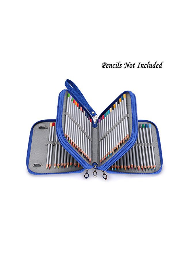 BTSKY 72 Slots Pencil Case Blue - Image 3